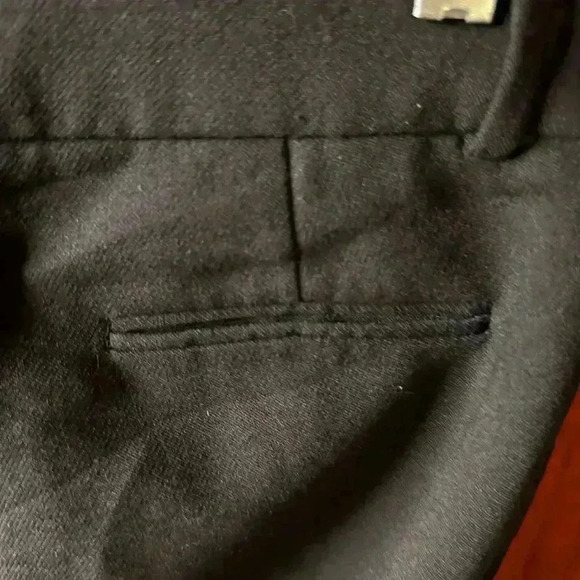 J Crew size 2 black wool Minnie trouser/ pant . Side zip, flat front, hi waist. - Picture 5 of 13